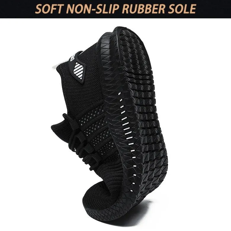 Cuzcare Men Arch Support Sneakers Foldable Rubber Mesh Firm Walking Orthopedic Shoes